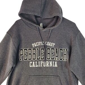 AC Sport Pebble Beach California Hoodie Charcoal Gray Pullover Small